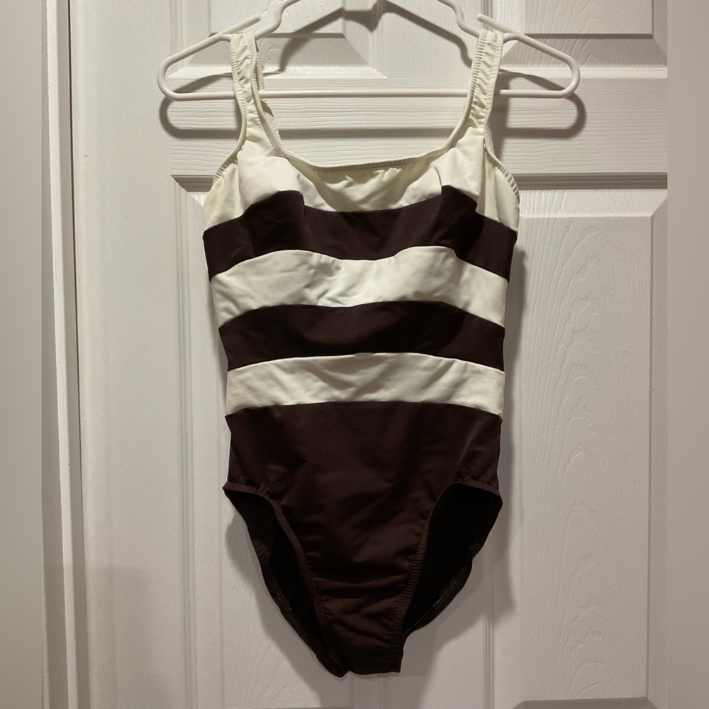 Striped bathing swimsuit suit S